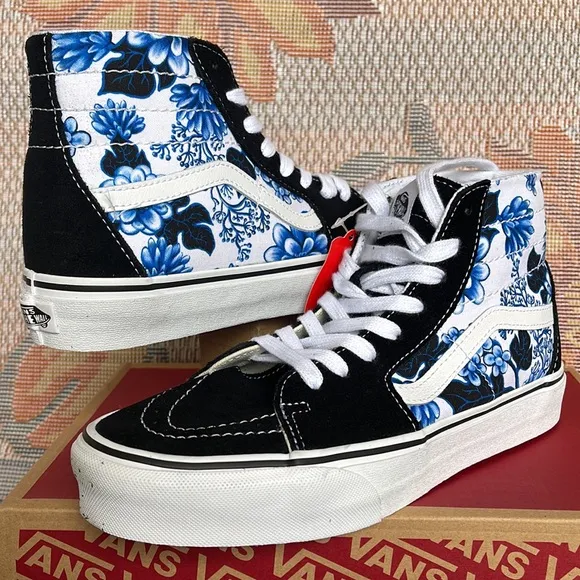 Vans WMNS Sks-Hi Tapered Floral Blue/WhiteVN0A4U16Y6ZSneakers