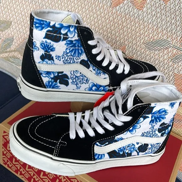 Vans WMNS Sks-Hi Tapered Floral Blue/WhiteVN0A4U16Y6ZSneakers