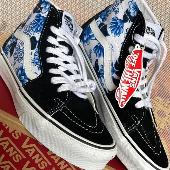 Vans WMNS Sks-Hi Tapered Floral Blue/WhiteVN0A4U16Y6ZSneakers