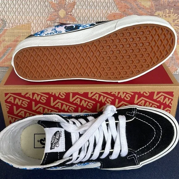 Vans WMNS Sks-Hi Tapered Floral Blue/WhiteVN0A4U16Y6ZSneakers