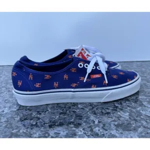 Vans x MLB New York NY Mets AOP Logo Blue Shoes Men’s Size 7.5 / Women's 9
