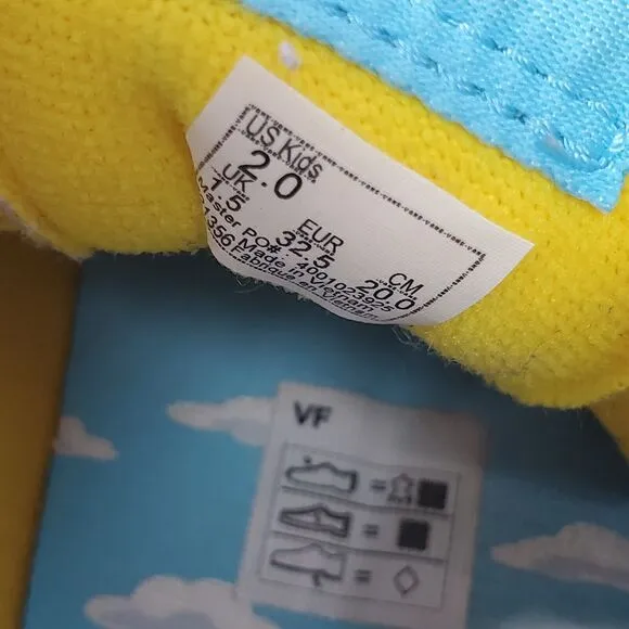 Vans X Simpsons Kid Unisex Size 2 Sk8 Hi Lisa Simpson For President Purple Shoes