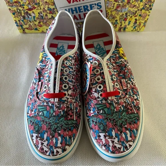 Vans x Where’s Waldo? ( Land Of Waldos ) Authentic Shoes Men’s Size 11