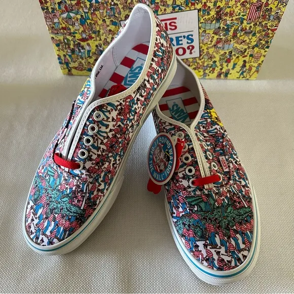 Vans x Where’s Waldo? ( Land Of Waldos ) Authentic Shoes Men’s Size 11
