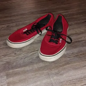 Vans red unisex sneakers shoes M 9.5 W 11