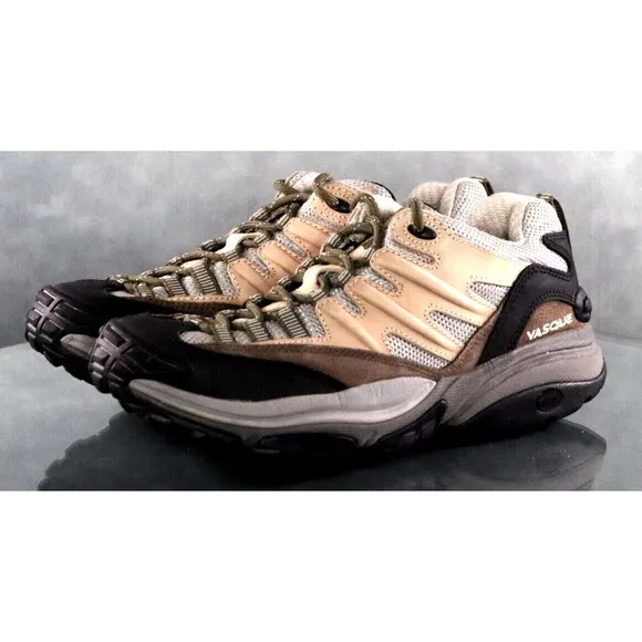 Vasque Stealth Men's Trail Hiking Shoes  Size 8 Tan Black Beige 7374