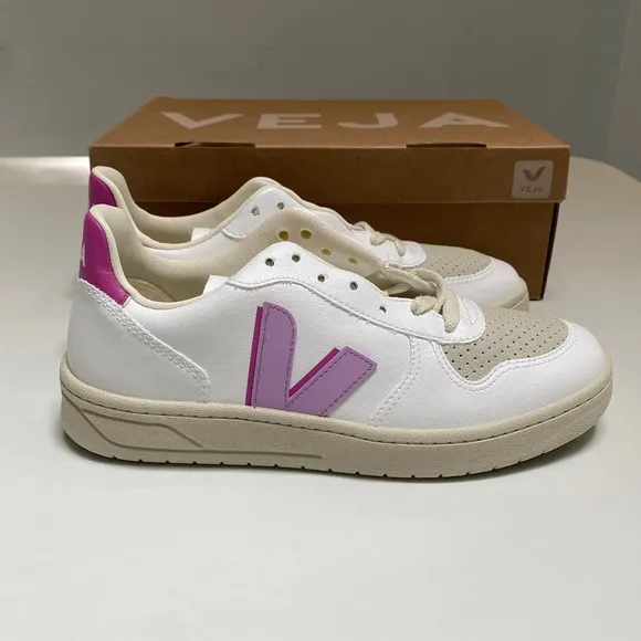 Veja V-10 CWL Sneaker White/Orchid/Ultraviolet 37EU/6US, 38EU/7US, 39EU/8US NIB