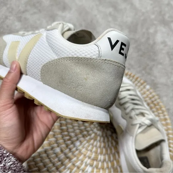 Veja Women’s Rio Branco Alveomesh White Pierre Natural Shoes Sneakers Size 9