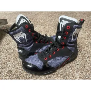 Venum Elite Boxing Lace Up Shoes Dark Camo Men’s Size 7 Brand New with Box