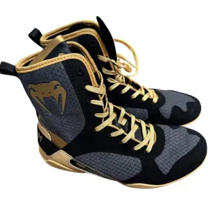 Venum Elite Boxing Shoes - Black &amp; Beige - 03681 - Size 8.5 EU 41 - $160