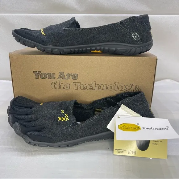 Vibram Fivefingers CVT Hemp Toes Shoes (Black) Women’s Size 36 EUR 6.5-7 US