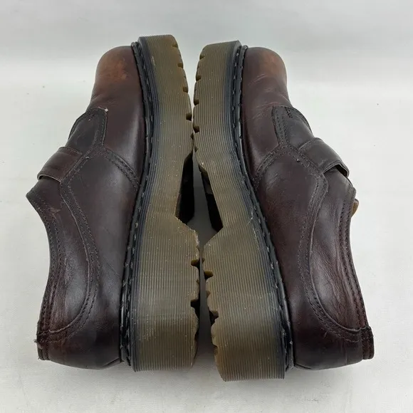 Vintage Dr. Martens 8314 Monk Strap Platform Shoes Mens UK 9 US 10 Brown England