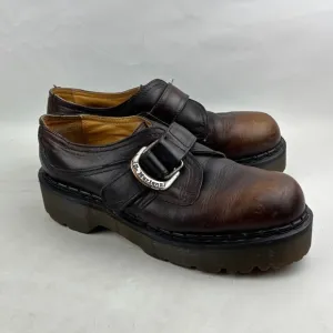 Vintage Dr. Martens 8314 Monk Strap Platform Shoes Mens UK 9 US 10 Brown England