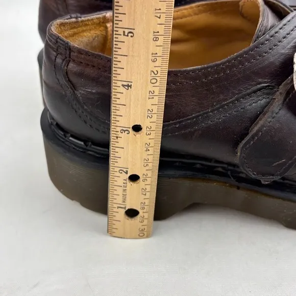 Vintage Dr. Martens 8314 Monk Strap Platform Shoes Mens UK 9 US 10 Brown England