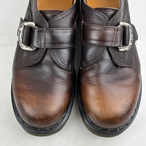 Vintage Dr. Martens 8314 Monk Strap Platform Shoes Mens UK 9 US 10 Brown England