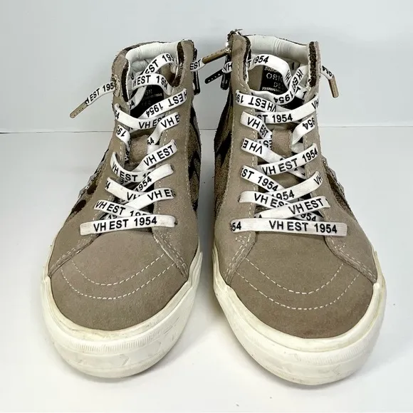 Vintage Havana Women’s Eastbourne Leather Camo Multi Low-Top Sneakers Size 6