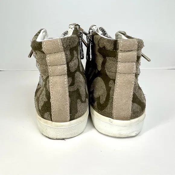 Vintage Havana Women’s Eastbourne Leather Camo Multi Low-Top Sneakers Size 6