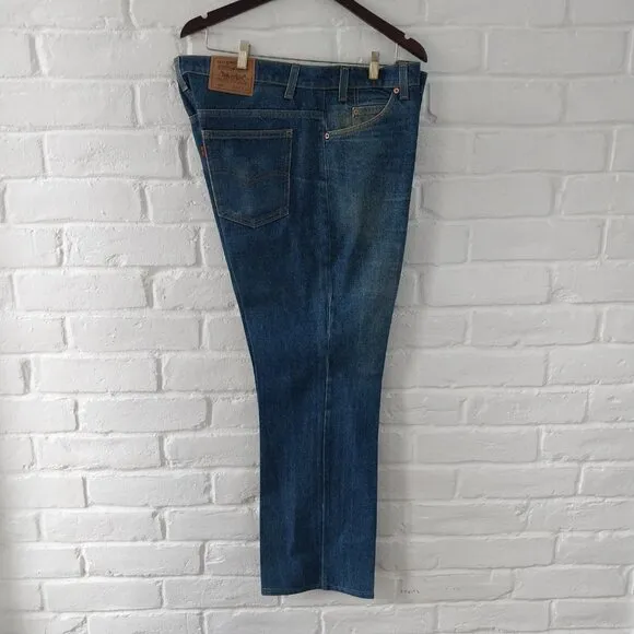 Vintage Levis Jeans Men 42X32, Actual 40X30 517 Blue Bootcut Orange Tab USA Made