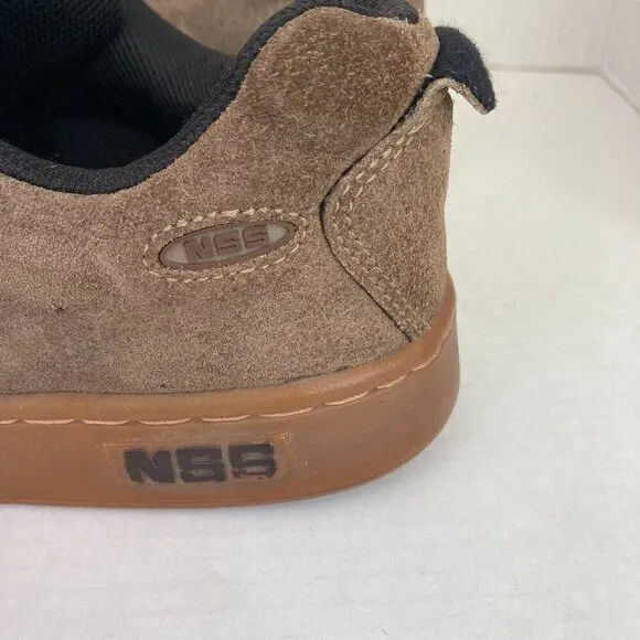 Vintage NSS Skateboard Shoes Men's Size 11.5 Bullet Skater Brown Heavy Y2K