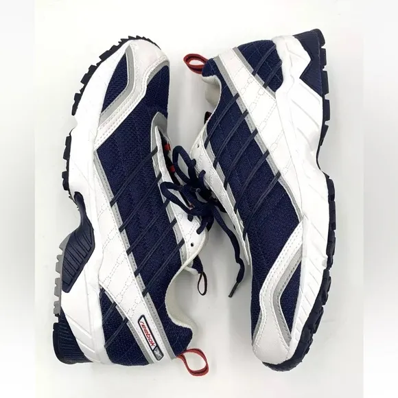 Vintage Rare Reebok Catalon 1999 Men Running Shoes Size 6 White RBK Navy Silver