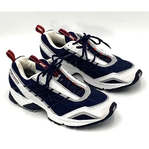 Vintage Rare Reebok Catalon 1999 Men Running Shoes Size 6 White RBK Navy Silver