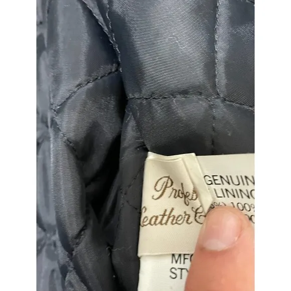 Vintage Sears The Leather Shop Moto Jacket Men’s 42 Black Zip