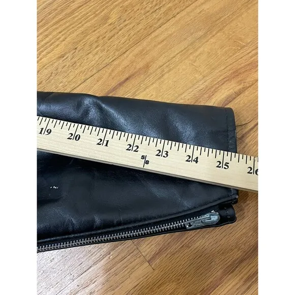Vintage Sears The Leather Shop Moto Jacket Men’s 42 Black Zip