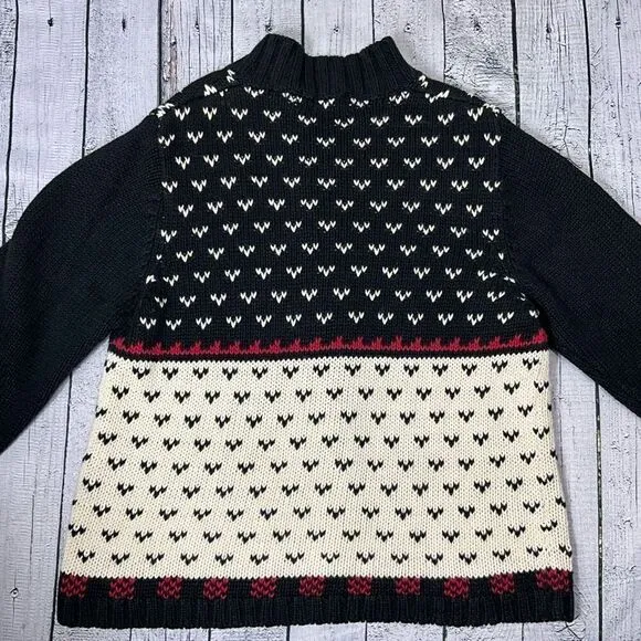 VINTAGE WOOLRICH Fair Isle Cardigan With Deer Buck