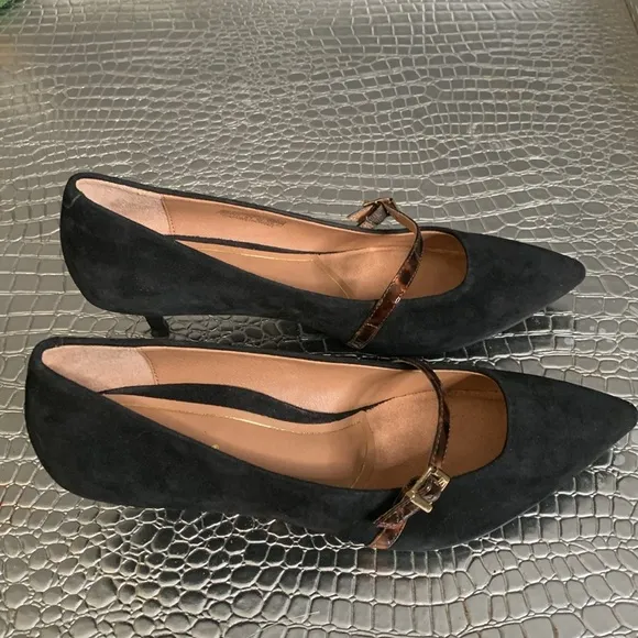 Vionic Minnie Tortoise Black size 9 Mary Jane Kitten Heels women’s shoes
