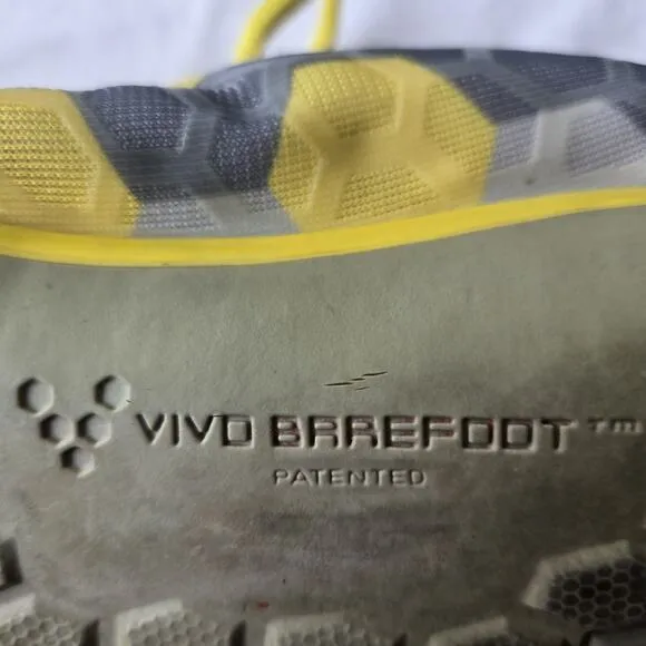 VIVOBAREFOOT Evo Lite Men's Trail Running Shoes Yellow/Gray Size 42/US 9