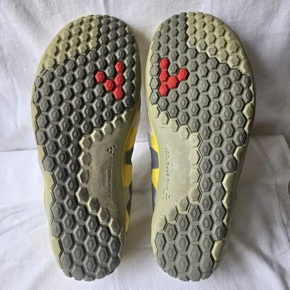VIVOBAREFOOT Evo Lite Men's Trail Running Shoes Yellow/Gray Size 42/US 9