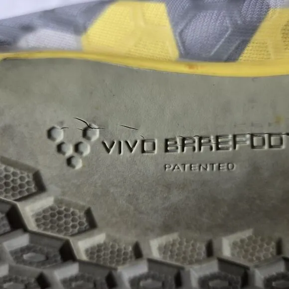VIVOBAREFOOT Evo Lite Men's Trail Running Shoes Yellow/Gray Size 42/US 9