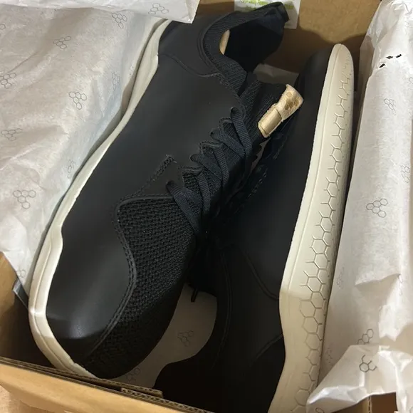 VIVOBAREFOOT Primus Knit Black Leather Men’s sz EU 41 US 8 Shoes