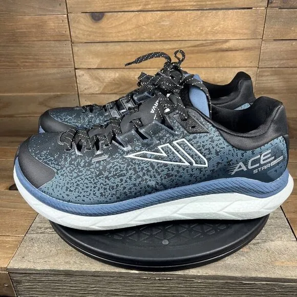 VJ Shoes Sarva Ace Trail Running Sneakers Blue Men's Size US 12.5 Studded