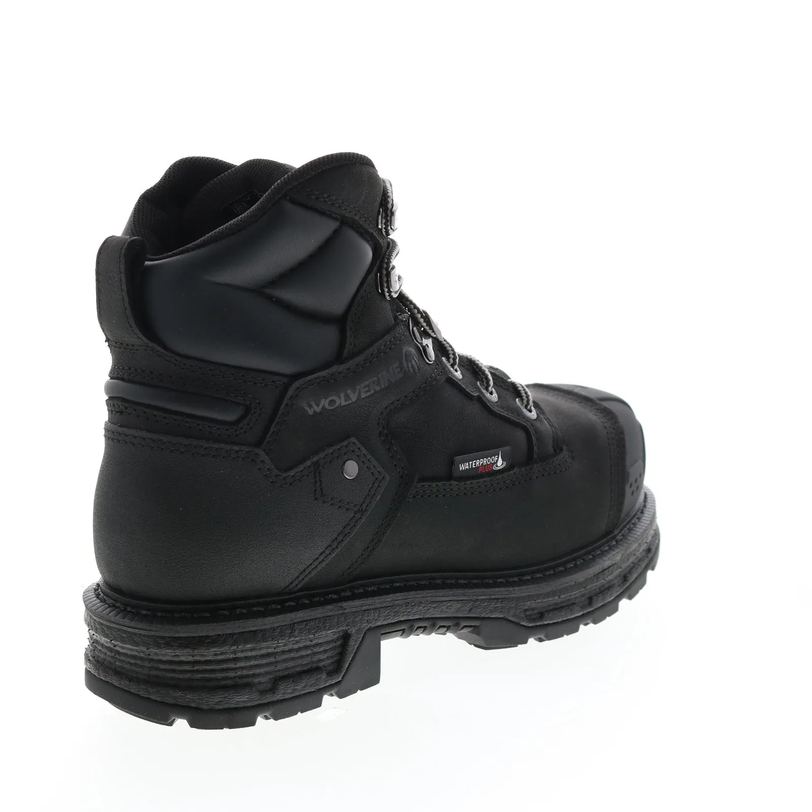 Wolverine Hellcat Heavy Duty Waterproof CarbonMax 6'' Mens Black Wide Boots