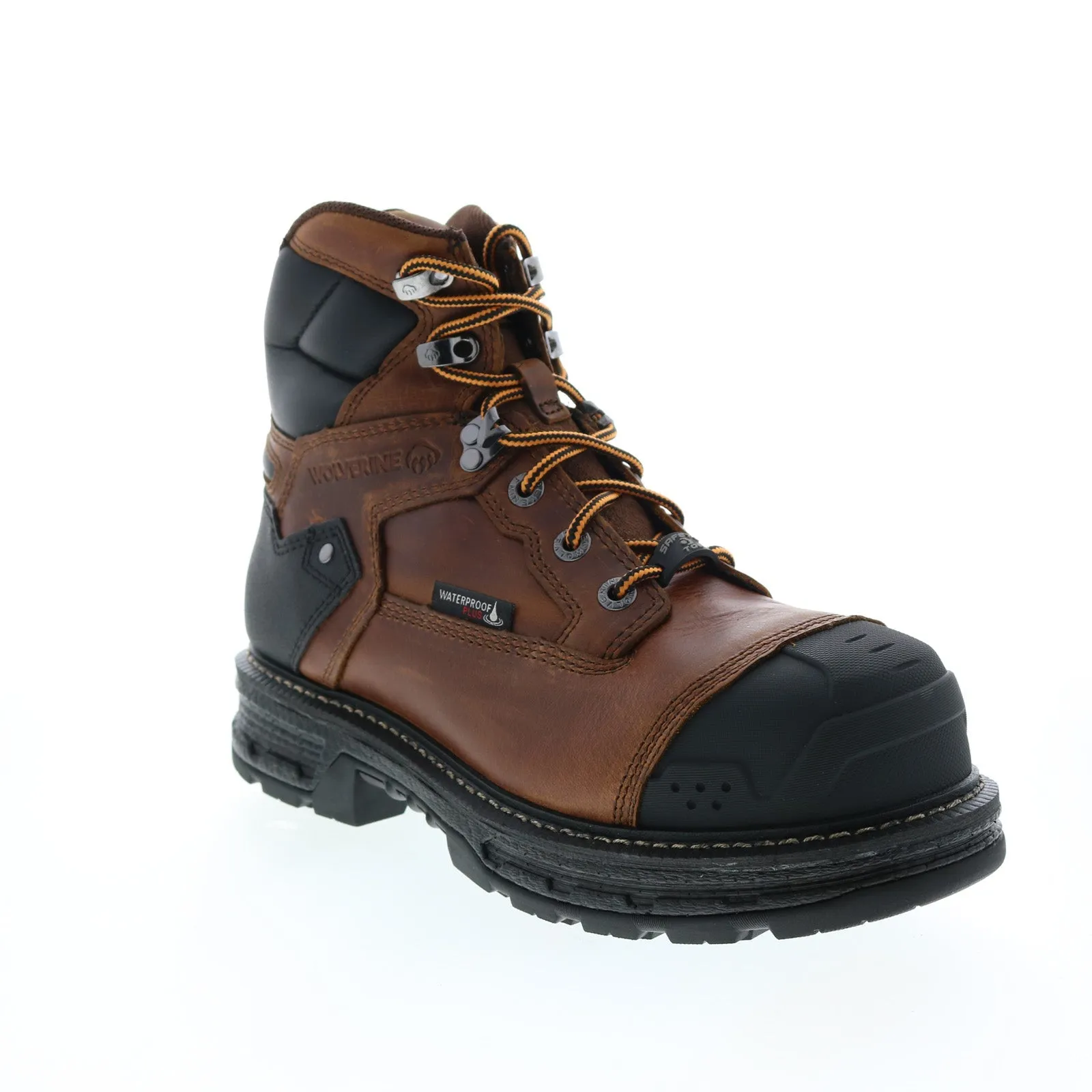 Wolverine Hellcat Heavy Duty WP CarbonMax 6'' Mens Brown Wide Work Boots