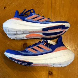 Women’s Adidas UltraBoost Light Running Shoes 'Lucid Blue / Coral' HP3343 Sz 7.5