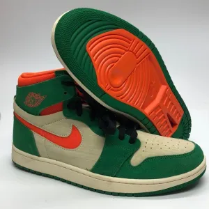 Women’s Air Jordan 1 ZM Air CMFT 2 Green/Tan//Orange DV1305-308 NWOB