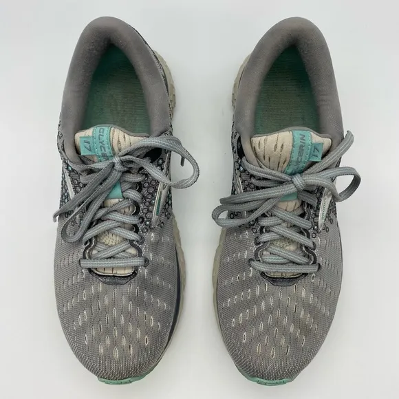 Women’s Brooks Aqua Grey Glycerin 17 Sneakers 8.5