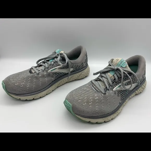 Women’s Brooks Aqua Grey Glycerin 17 Sneakers 8.5
