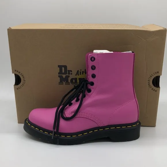 Women’s Dr Martens Pink/Black 1460 Pascal New with box