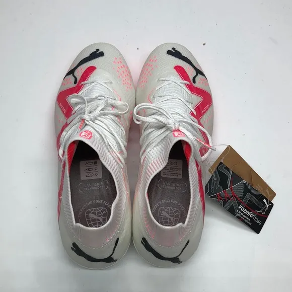 Women’s Future Ultimate FG/AG White/Pink 107356-01 New With Box No Lid
