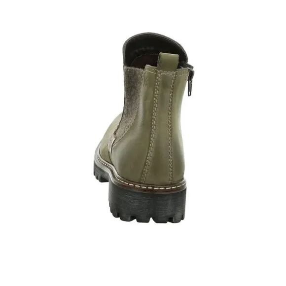 Women’s Josef Seibel  Marta 03 Chelsea Boot shoes Olive size 5.5 (36)