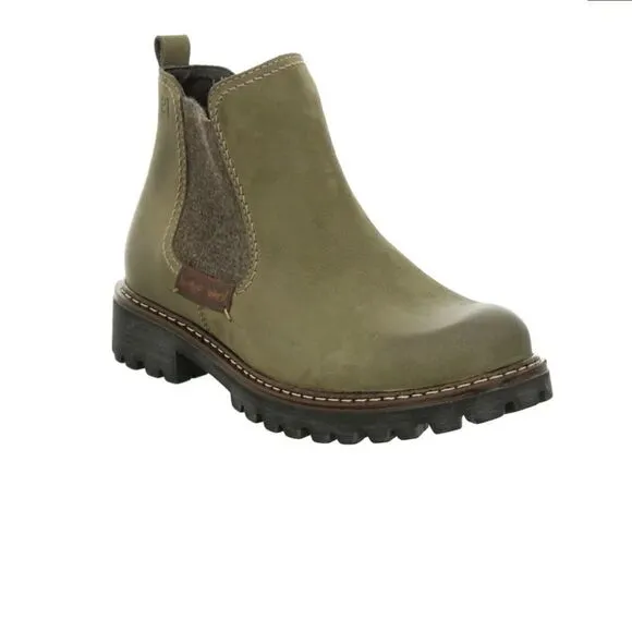 Women’s Josef Seibel  Marta 03 Chelsea Boot shoes Olive size 5.5 (36)