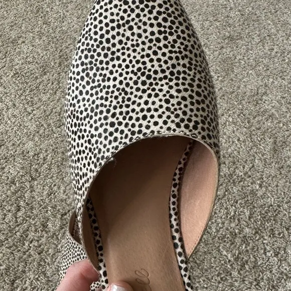 Women’s Madewell Remi Mule in Leopard Calf Hair size 8