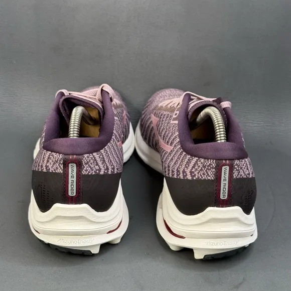 Women’s Mizuno Wave Rider 24 Waveknit 'Purple Pink' athletic shoes size 11.5