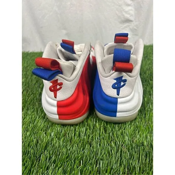 Women’s Nike Air Foamposite One USA  Size 8 Red White And Blue America