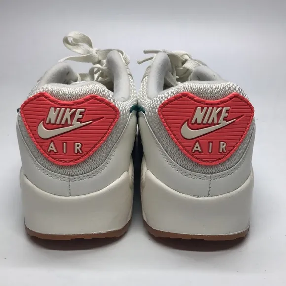 Women’s Nike Air Max 90 NBY ESS White/Pink/Green CT3622-991 NWOB