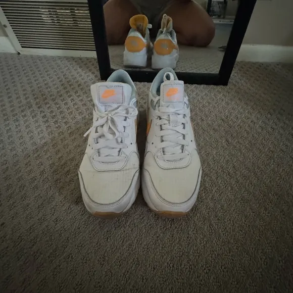 Women’s Nike Air Max SC “White Laser” Orange shoes