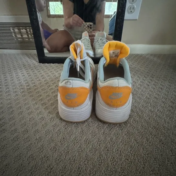 Women’s Nike Air Max SC “White Laser” Orange shoes